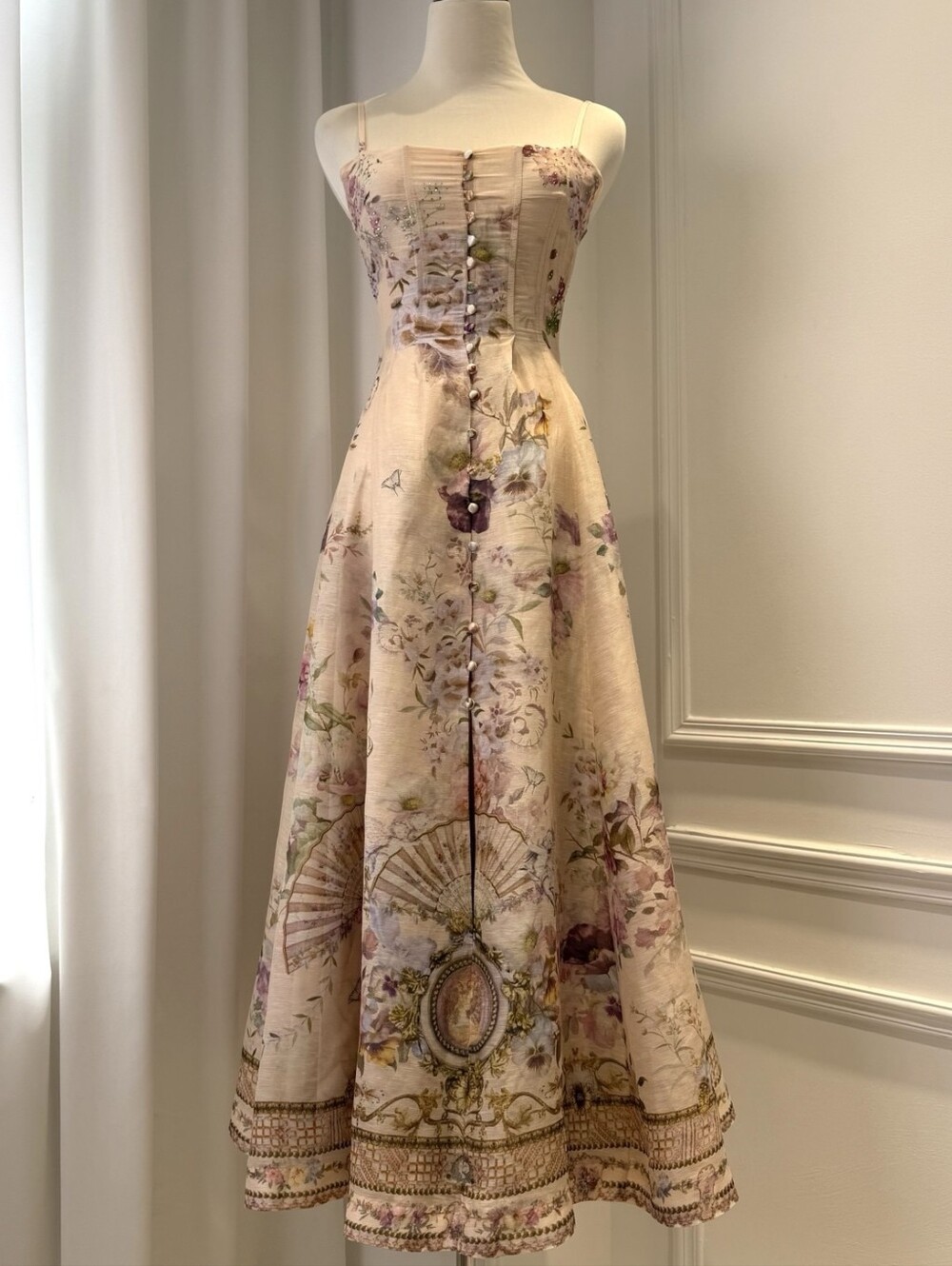 Camilla corset dress with long flared skirt In Adorned in aranjuez - Picture 5 of 15